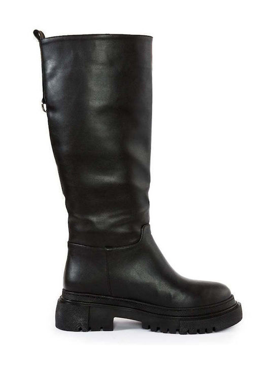 Fashion Attitude Women's Boots with Rubber Black