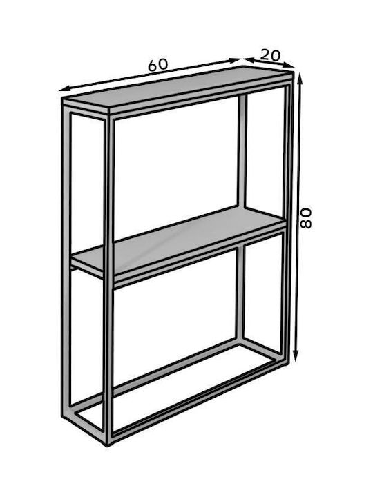 Manson Κονσόλα Ξύλινη Manson-Leuko-Sonoma Μ60xΠ20xΥ80εκ.