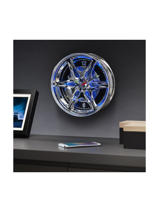 The Source Wanduhr Blau Ø27cm