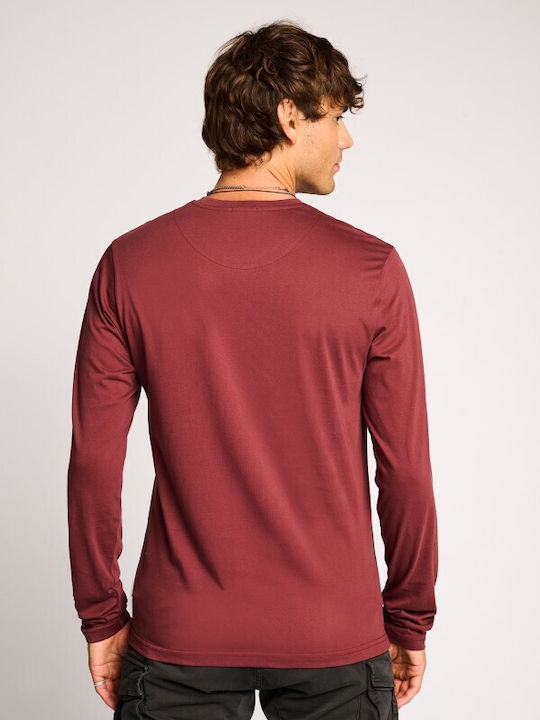 Staff Men's Long Sleeve Blouse Bordeaux