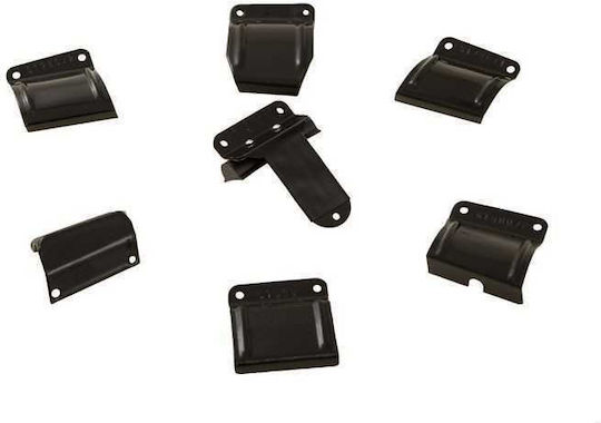 Hermes Μπάρες Οροφής Μεταλλικές 110εκ. για Ford Escort 3D (Σετ με πόδια) Μαύρες