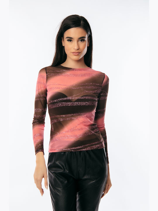 Dress Up Women's Blouse Long Sleeve Pink