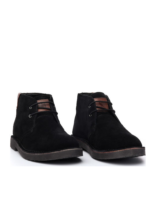 Leder Schwarz Herrenstiefel