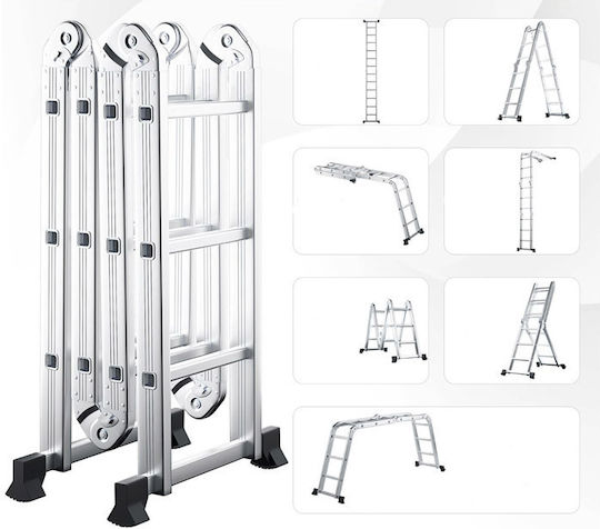 Costway Multipurpose Ladder with Maximum Height 3.71m