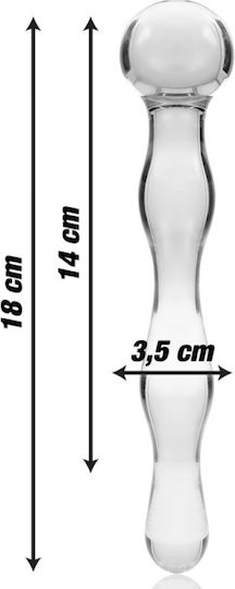 Ibiza Glasdildo Transparent 18cm