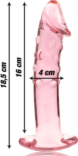 Ibiza Γυάλινο Dildo Ροζ 18.5cm