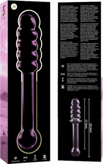Ibiza Γυάλινο Dildo Ροζ 20.5cm