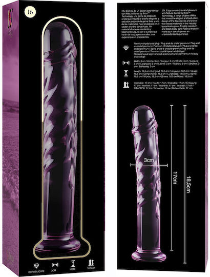 Ibiza Γυάλινο Dildo Ροζ 18.5cm
