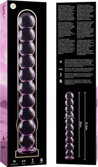 Ibiza Γυάλινο Dildo Ροζ 21.5cm