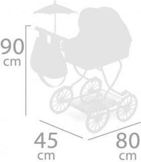Kidslife Puppen Kinderwagen Für 3+ Jahre