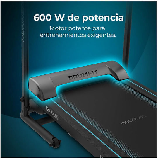 Cecotec DrumFit WayHome 1000 Runner Sprint 0.8hp Електрическа Сгъваема Бягаща Пътека за Потребител до 100 кг