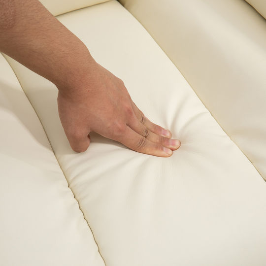 Фотьойл Relax С поставка за крака Cream 96x93x105см