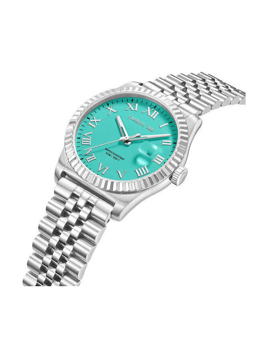 Cerruti Herrenuhr Batterie mit Silber Metallarmband