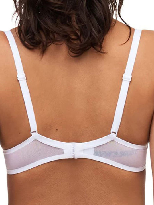 White Sutien pentru Decolteu Adânc & cu Baloane