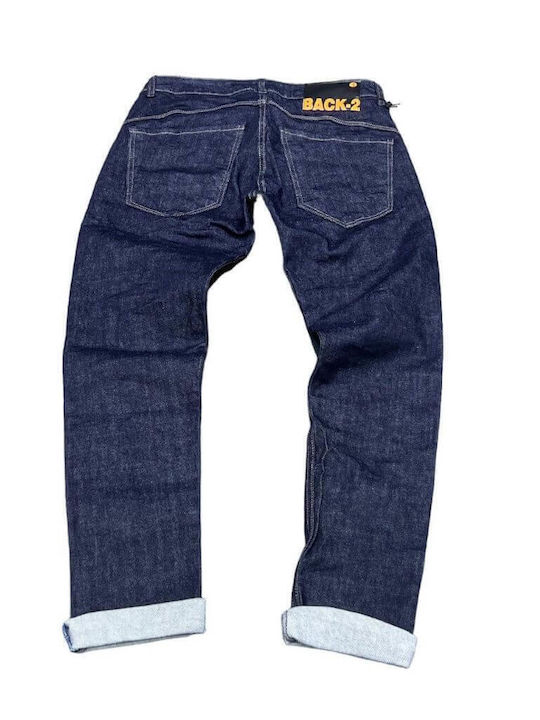 Ανδρικό Παντελόνι Τζιν με Slim Εφαρμογή Dark Navy