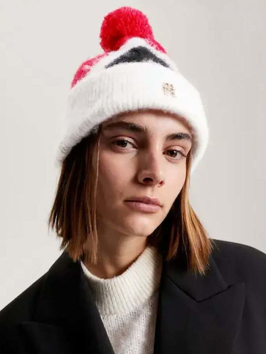 Tommy Hilfiger Th Knitted Beanie Cap Ecru