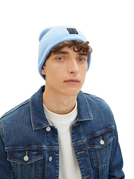 Knitted Beanie Cap Light Blue