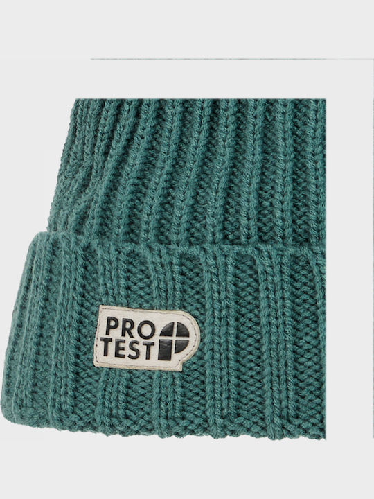 Beanie Unisex Σκούφος Πλεκτός σε Πράσινο χρώμα