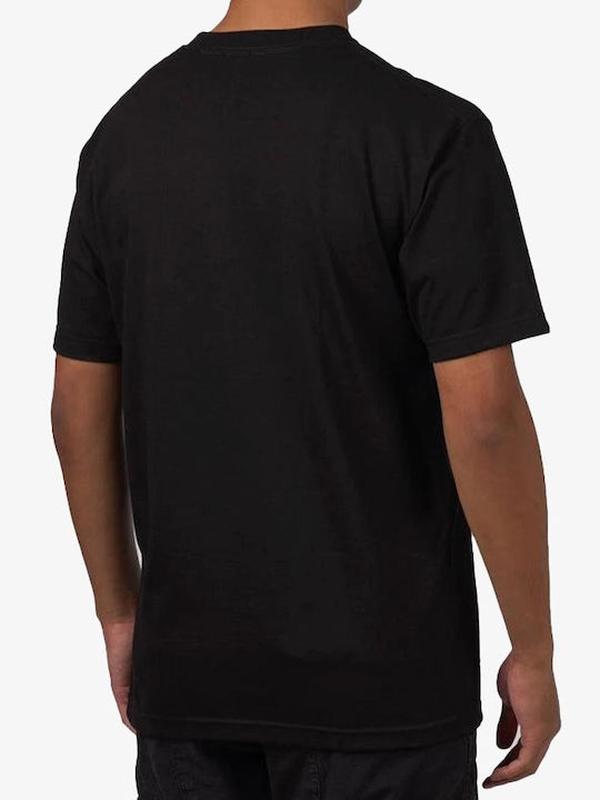 HUF X T-shirt Bărbătesc cu Mânecă Scurtă Black