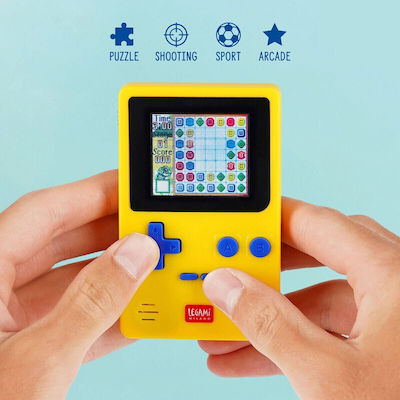 Legami Milano Elektronische Handheld-Konsole für Kinder Super Arcade Station Yellow