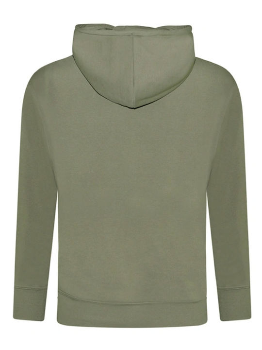 Hugo Boss Men's Sweatshirt with Hood and Pockets Light Green