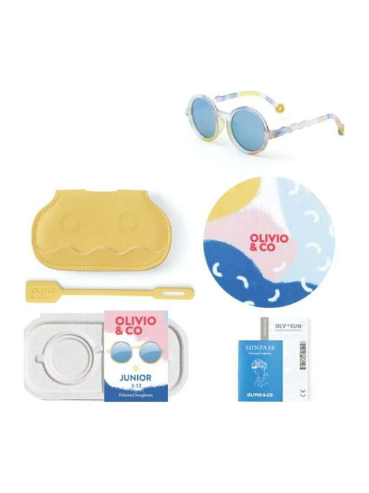 Olivio & Co Deep Sea Jellyfish Round Kids Sunglasses with Polarized Lenses White for 3+ Years