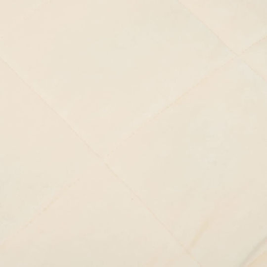 vidaXL Κουβέρτα Βαρύτητας Μονή 152x203εκ. Ανοιχτό Κρεμ