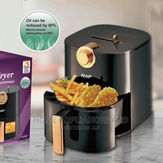 Raf Air Fryer 5.5lt Μαύρο