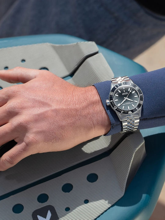 Raymond Weil Freelancer Ανδρικό Ρολόι 42.5mm Αυτόματο με Ασημί Μεταλλικό Μπρασελέ