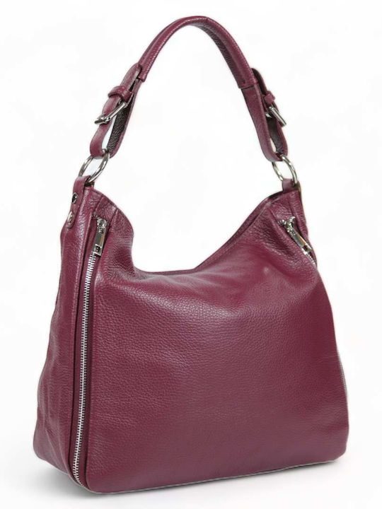 Passaggio Leather Leather Women's Bag Shoulder Burgundy