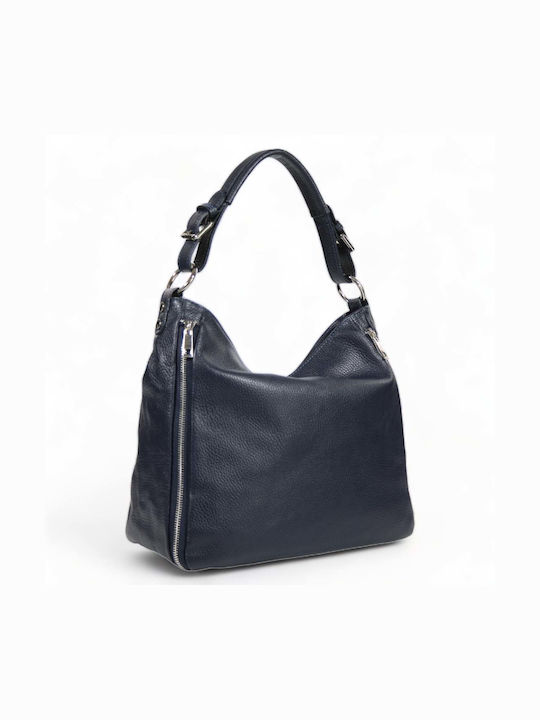 Passaggio Leather Leather Women's Bag Shoulder Blue