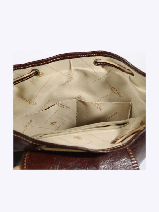 Leather Women's Bag Backpack Brown