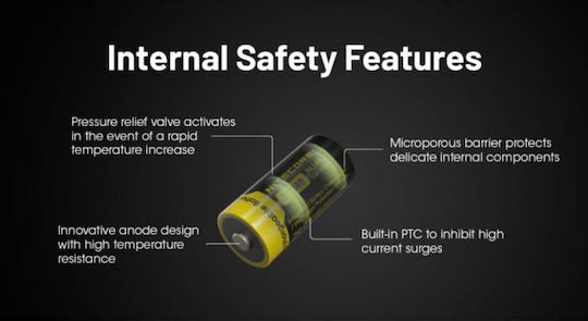 NiteCore Презареждаща батерия RCR123A Ni-MH 950mAh 3.6V 1бр