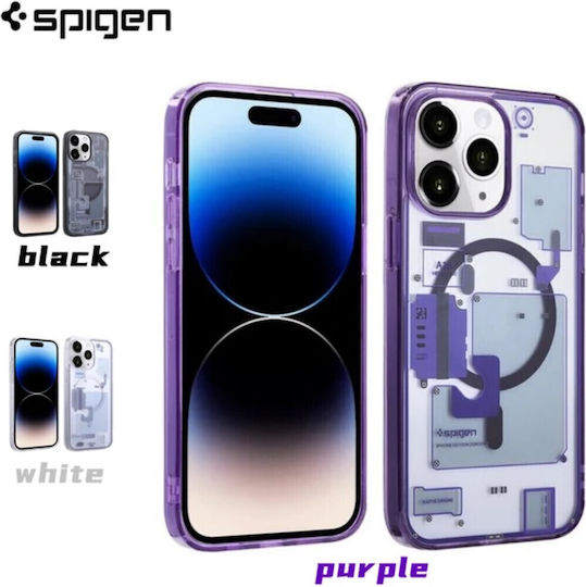 Spigen Ultra Hybrid Zero Back Cover Plastic Transparent Purple (iPhone 14 Pro)