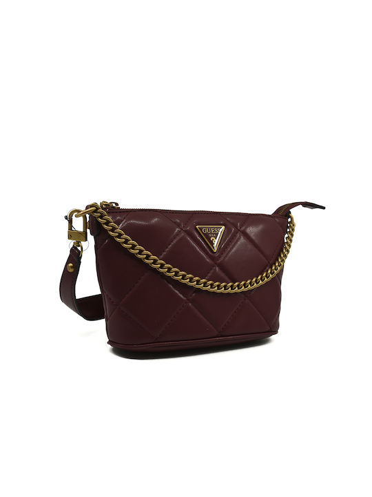 Guess Cessily Damen Tasche Crossbody Rot