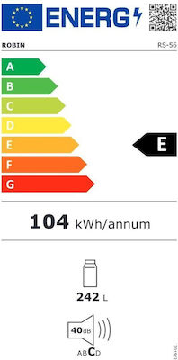 Robin Ψυγείο Συντήρησης Υ142xΠ54xΒ55.6εκ. Λευκό