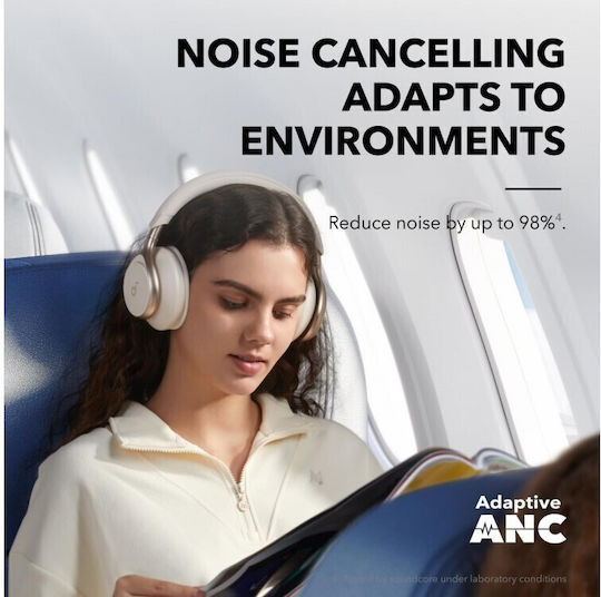 Anker Space One Wireless / Wired Over Ear Headphones with 55 hours of Operation White