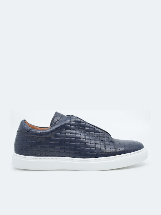 Il Mio Collection Men's Leather Casual Shoes Blue