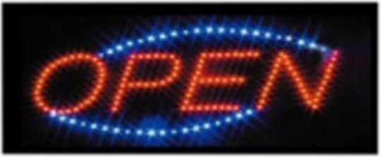 Πινακίδα LED με Κίνηση Μονής Όψης 25x48cm