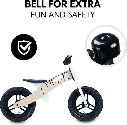 Hauck Παιδικό Ποδήλατο Ισορροπίας Balance N Ride Zebra Λευκό