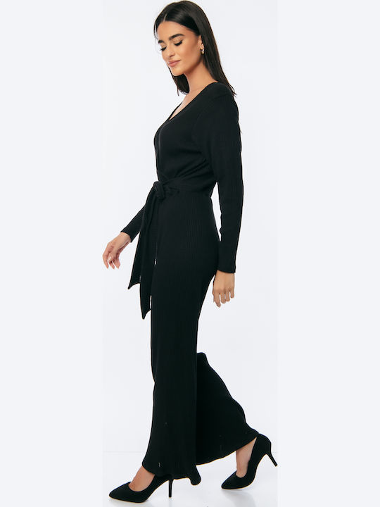 Women's Long-sleeved One-piece Suit Black