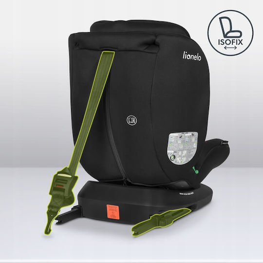 Lionelo Bastian Детско Столче за Кола i-Размер с Isofix Черно сиво