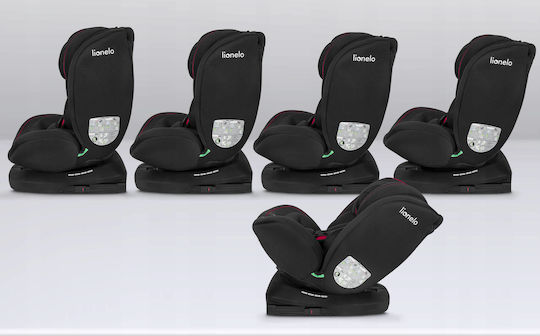 Lionelo Bastian Детско Столче за Кола i-Размер с Isofix Черно сиво