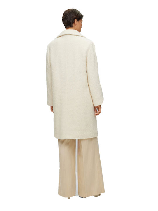Hugo Boss Γυναικείο Λευκό Παλτό