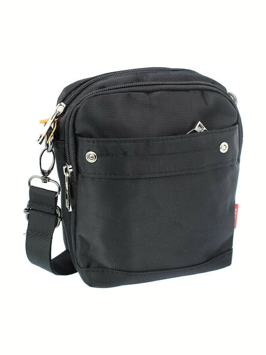 Herrentasche Schulter / Crossbody Schwarz
