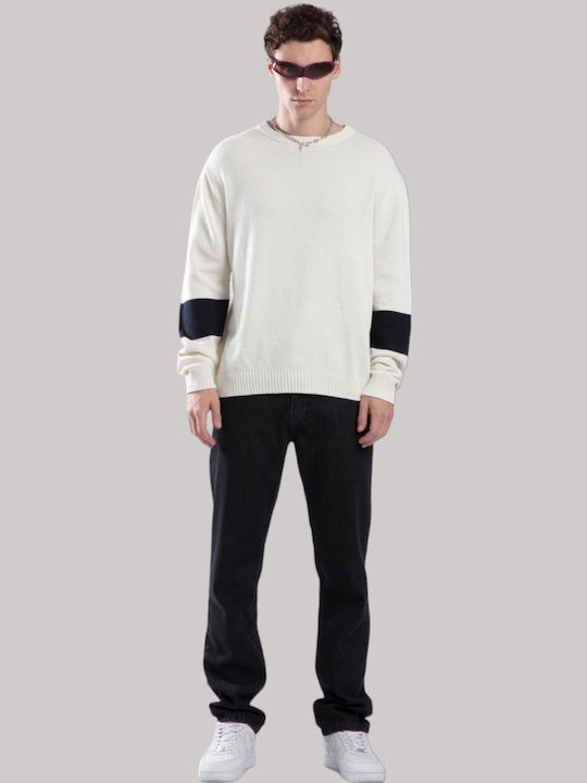 Catch Men's Long Sleeve Sweater Ecru