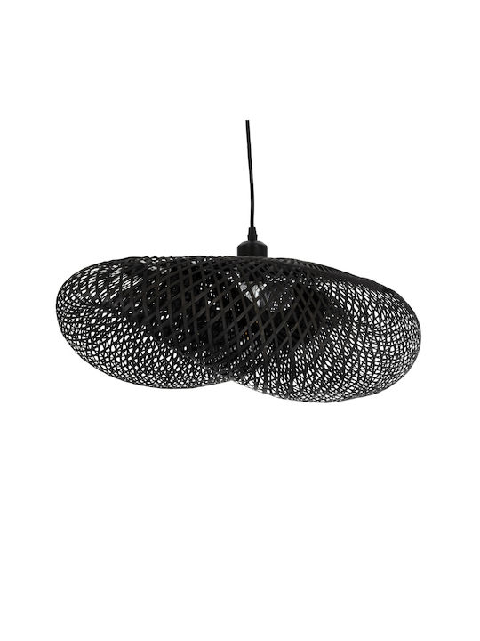 GloboStar Mexico Pendant Light Black Boho Grid with Socket E27 65x45cm
