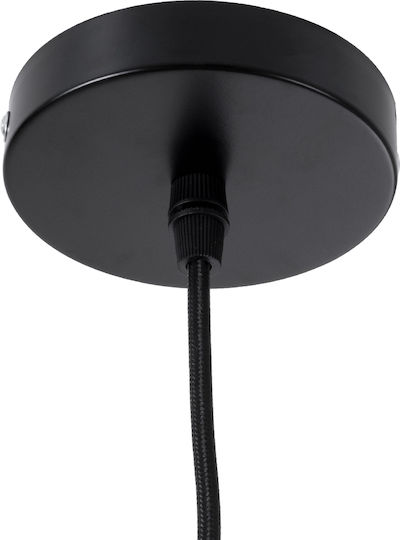 GloboStar Mexico Lumini Suspendate Negru Boem Rețea cu Bază de Bec E27 65x45x18cm