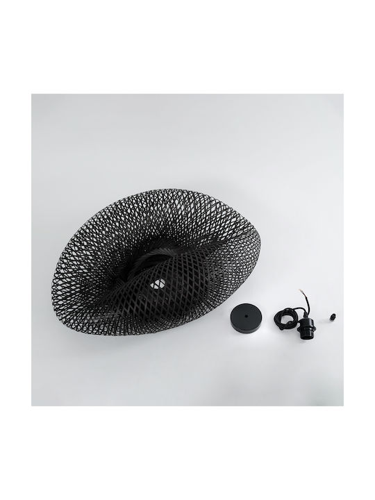 GloboStar Mexico Pendant Light Black Boho Grid with Socket E27 65x45cm