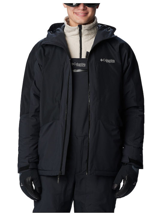 Columbia Summit 3 in 1 Herren Winter Jacke Lässig ΜΑΥΡΟ